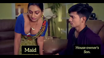 Ullu Web Series sex. An Indian Maid seduces her master to get a raise on her salary. So she wears a big clevage and she fluants it to her master more like this ->